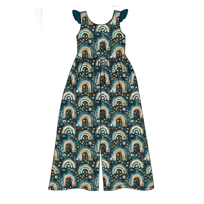 Enchanted Rainbow Bamboo Leggy Rompers