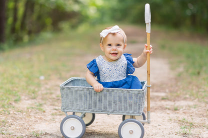 Summer Blue Floral Romper