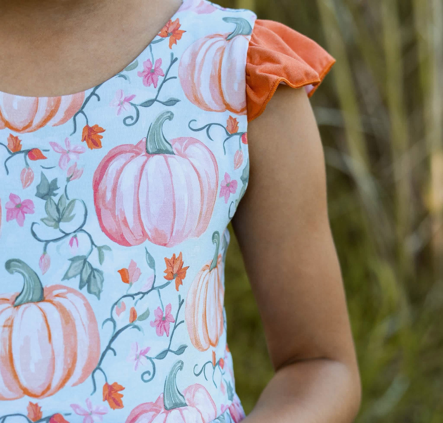 Pumpkin Bamboo Leggy Romper