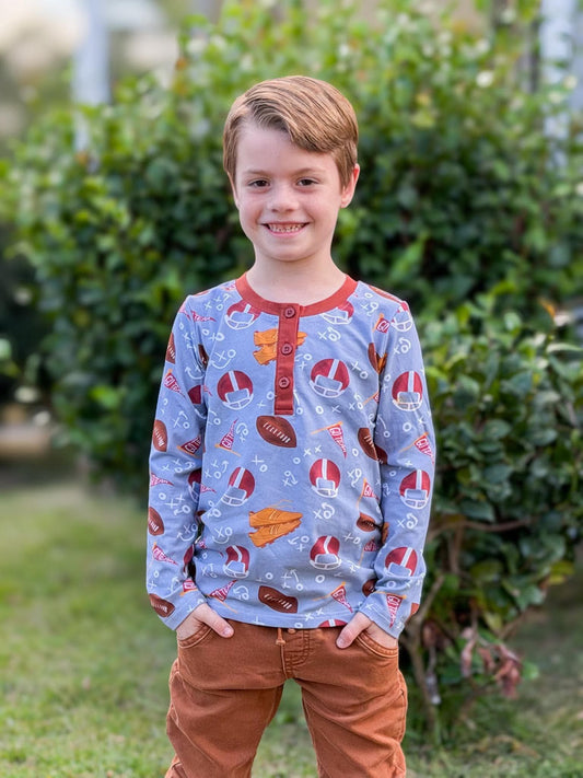 Boy's Henley Winter Shirt