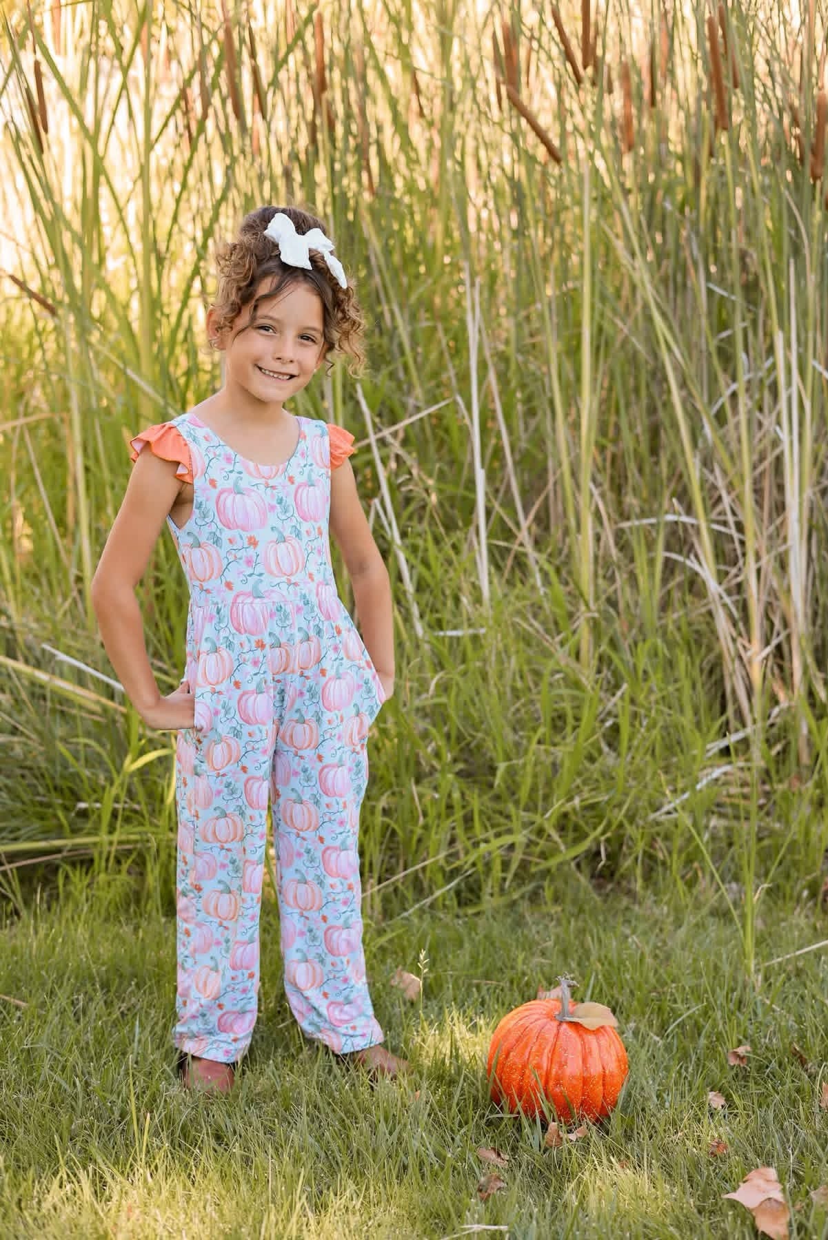 Pumpkin Bamboo Leggy Romper