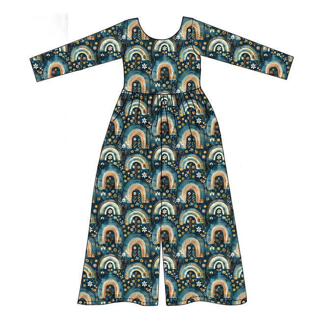 Enchanted Rainbow Bamboo Leggy Rompers